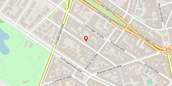 Karte der Umgebung von Vondelstraße 36, 50677 Köln