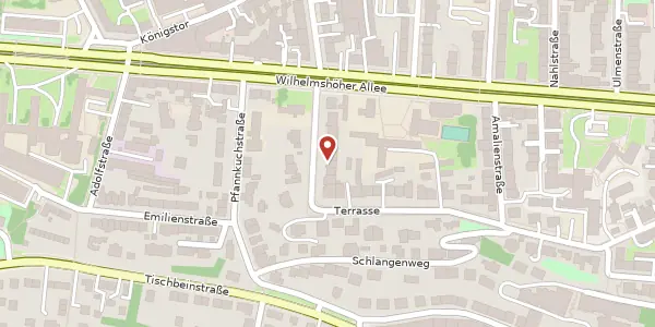 Karte der Umgebung von Sophienstraße 8, 34117 Kassel