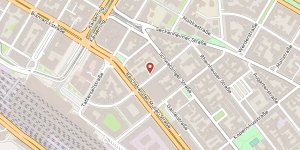 Karte der Umgebung von Heinrich-Lanz-Str. 23 - 27, 68165 Mannheim