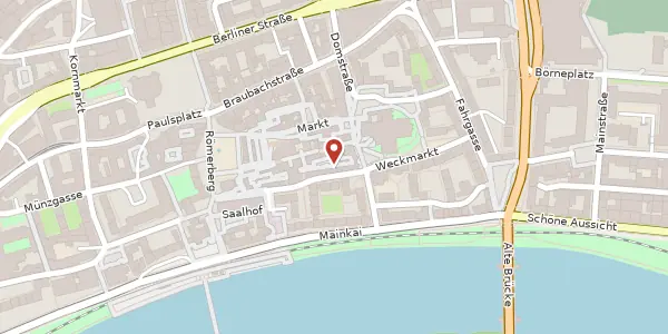 Karte der Umgebung von Saalgasse 10, 60311 Frankfurt