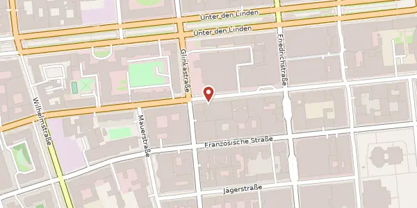 Karte der Umgebung von Behrenstraße 18, 10117 Berlin