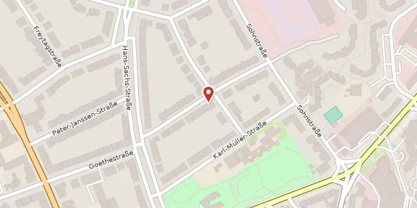 Karte der Umgebung von Rembrandtstr. 23, 40237 Düsseldorf
