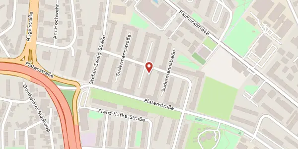 Karte der Umgebung von Sudermannstr. 19, 60431 Frankfurt