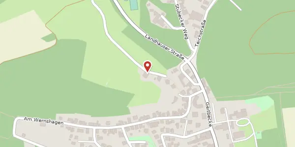 Karte der Umgebung von Am Wernshagen 8 a, 58675 Hemer