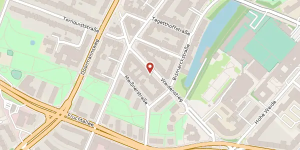 Karte der Umgebung von Weidenstieg 14, 20259 Hamburg