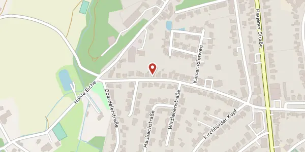 Karte der Umgebung von Kirchhörder Berg 47, 44229 Dortmund