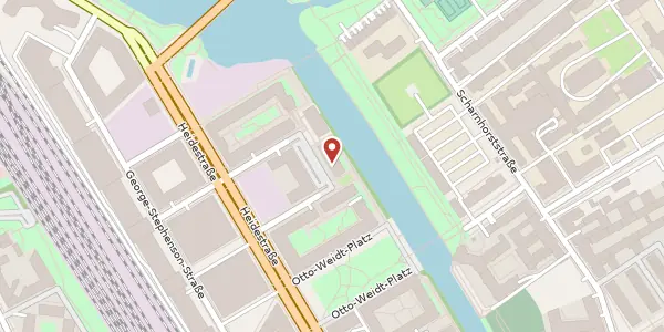 Karte der Umgebung von Hedwig-Porschütz-Straße 16, 10557 Berlin