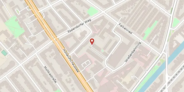 Karte der Umgebung von Straßenbahnsteig 28, 20251 Hamburg