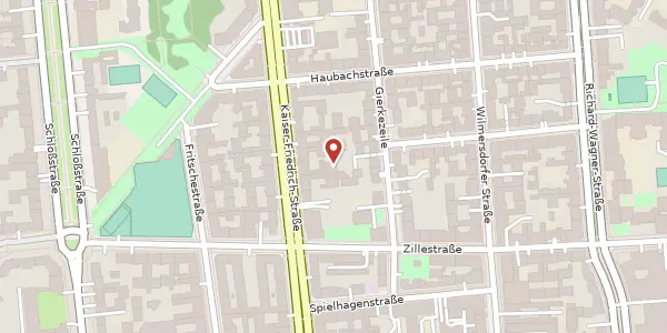 Karte der Umgebung von Gierkezeile 17 a, 10585 Berlin