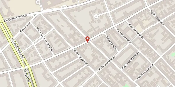 Karte der Umgebung von Zülpicher Str. 313, 50937 Köln