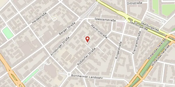Karte der Umgebung von Roßdorfer Str. 31A, 60385 Frankfurt