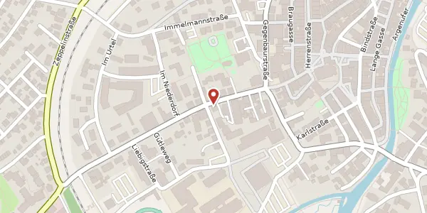 Karte der Umgebung von Lindauer Straße 15, 88239 Wangen