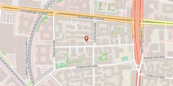 Karte der Umgebung von Guldeinstr. 38, 80339 München