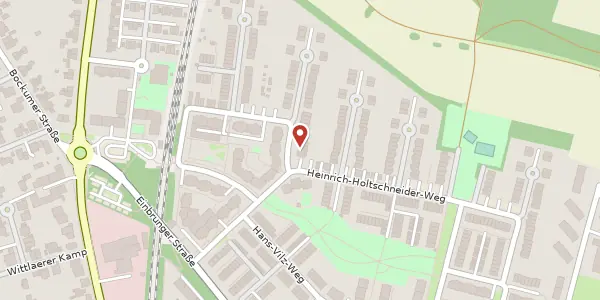 Karte der Umgebung von Hermann-Schauten-Weg 121, 40489 Düsseldorf