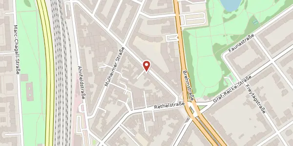 Karte der Umgebung von Weseler Str. 49, 40239 Düsseldorf