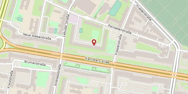 Karte der Umgebung von Karl-Marx-Allee 69 e, 10243 Berlin