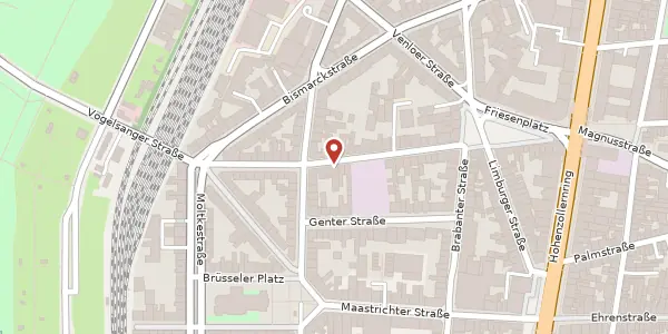 Karte der Umgebung von Antwerpener Str. 35, 50672 Köln