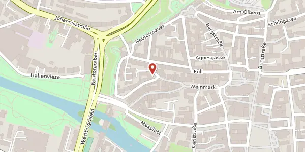 Karte der Umgebung von Irrerstraße 17-19, 90403 Nürnberg