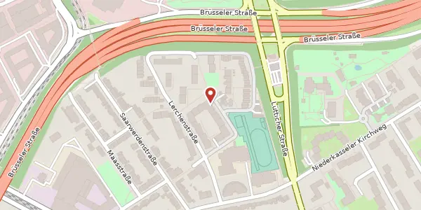 Karte der Umgebung von Neersener Str. 14, 40547 Düsseldorf