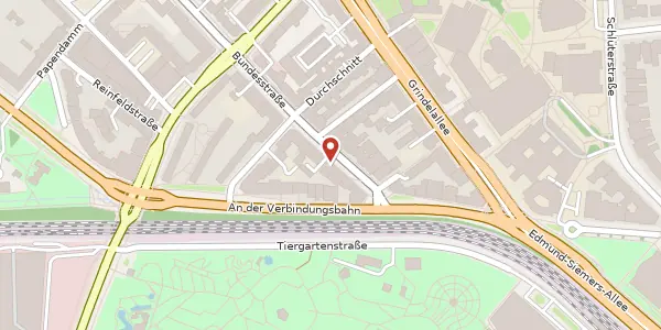 Karte der Umgebung von Bundesstraße 7, 20146 Hamburg