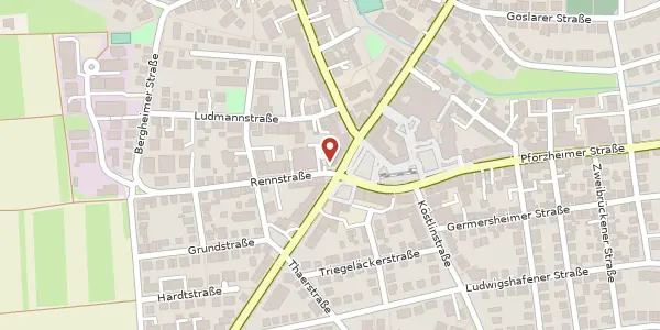 Karte der Umgebung von Rennstraße 2, 70499 Stuttgart