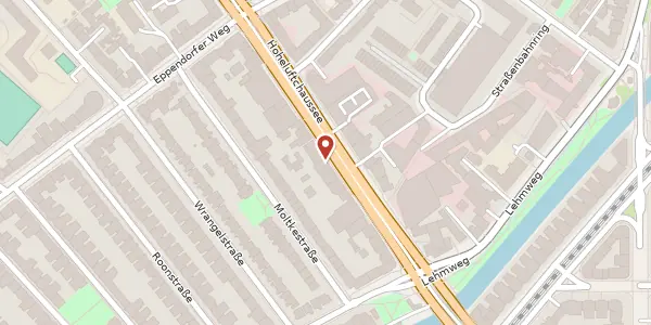 Karte der Umgebung von Hoheluftchaussee 39, 20253 Hamburg