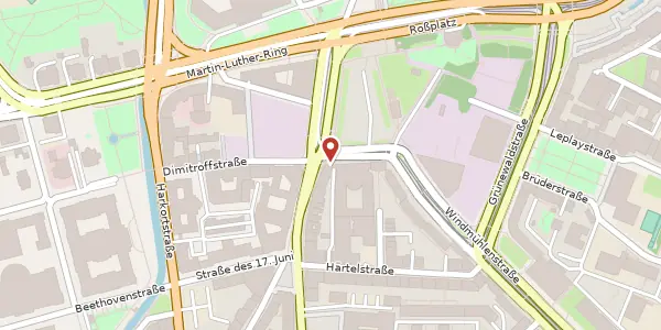 Karte der Umgebung von Wilhelm-Leuschner-Platz 12, 04107 Leipzig