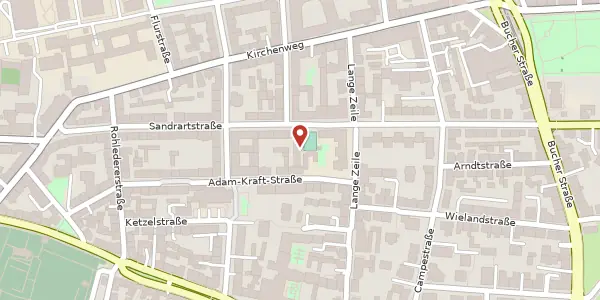 Karte der Umgebung von Sandrartstraße 9a, 90419 Nürnberg