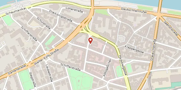 Karte der Umgebung von Brückenstr. 23, 60594 Frankfurt