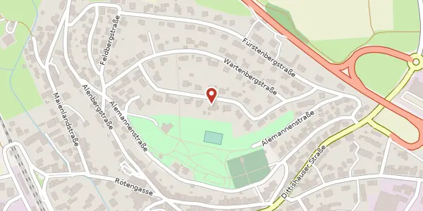 Karte der Umgebung von Am Kurpark 16, 79843 Löffingen