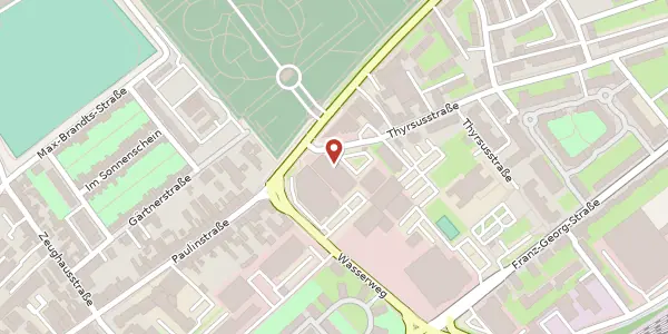 Karte der Umgebung von Thyrsusstraße 15, 54292 Trier-Nord
