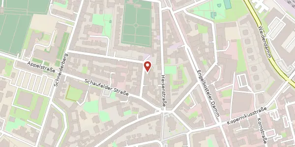 Karte der Umgebung von Kniestraße 6, 30167 Hannover