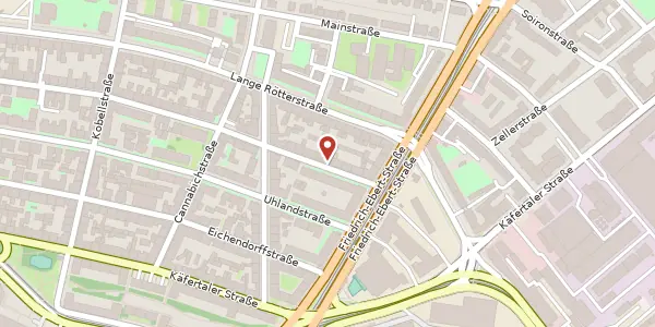 Karte der Umgebung von Lenaustraße 71, 68167 Mannheim