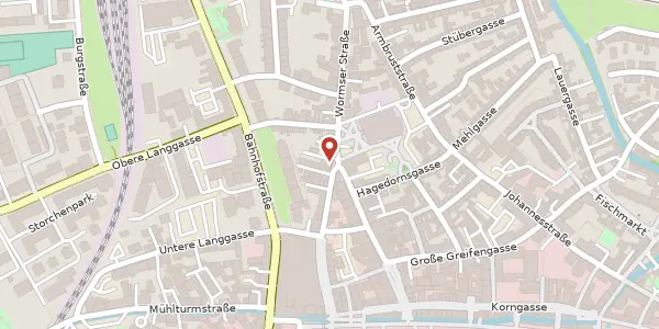 Karte der Umgebung von Wormser Straße 19, 67346 Speyer