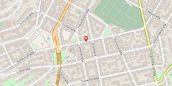Karte der Umgebung von Filderstraße 39, 70180 Stuttgart