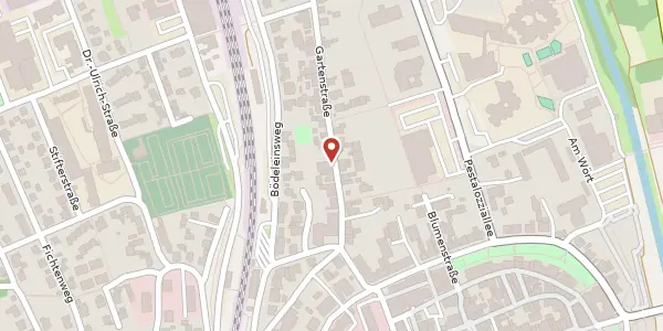 Karte der Umgebung von Gartenstraße 15, 97941 Tauberbischofsheim