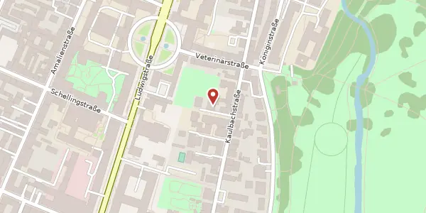 Karte der Umgebung von Kaulbachstr. 35, 80539 München