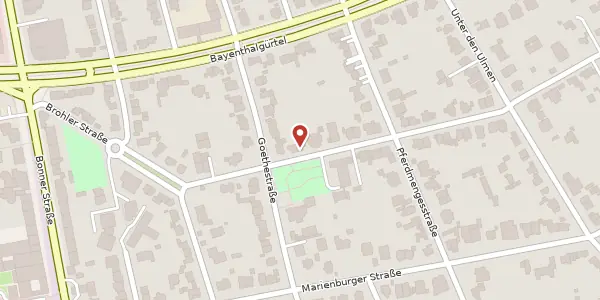 Karte der Umgebung von Mehlemer Straße 24, 50968 Köln