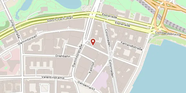 Karte der Umgebung von Große Theaterstraße 31, 20354 Hamburg