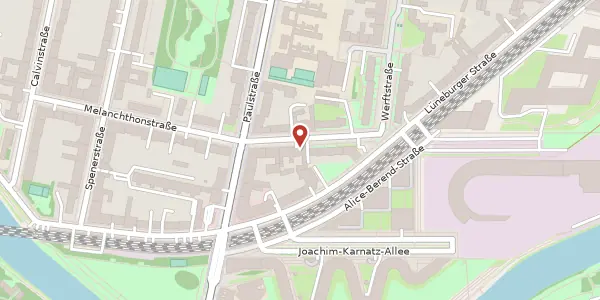 Karte der Umgebung von Flemingstraße 12, 10557 Berlin