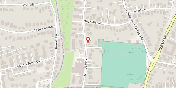 Karte der Umgebung von Simrockstr. 62, 22589 Hamburg