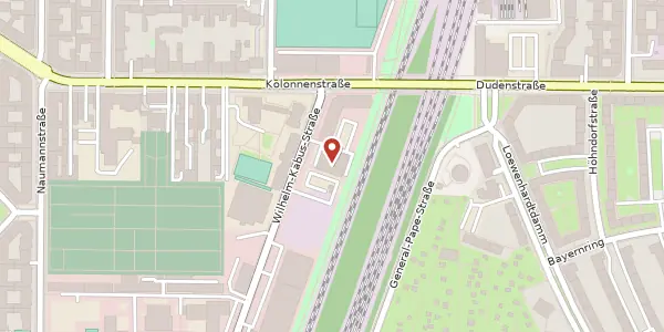 Karte der Umgebung von Wilhelm-Kabus-Straße 9, 10829 Berlin