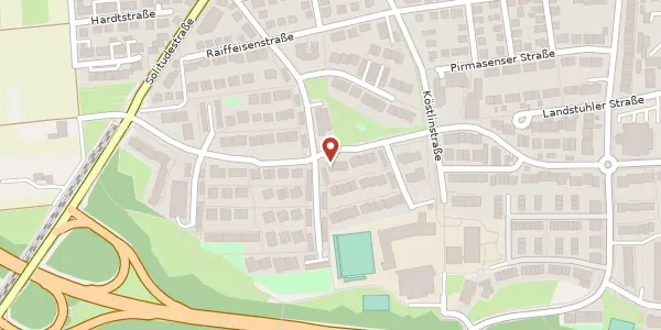 Karte der Umgebung von Rastatter Straße 26, 70499 Stuttgart