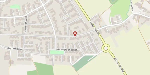 Karte der Umgebung von Kütterweg 10, 47807 Krefeld
