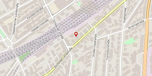 Karte der Umgebung von Mörfelder Landstraße 76, 60598 Frankfurt