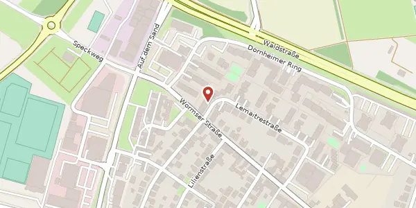 Karte der Umgebung von Lemaitrestr. 104, 68309 Mannheim