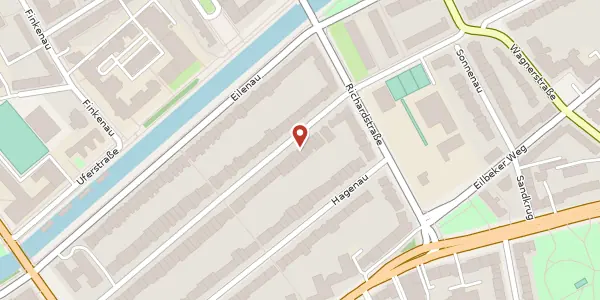 Karte der Umgebung von Blumenau 80, 22089 Hamburg