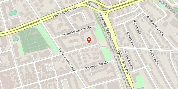 Karte der Umgebung von Wildunger Straße 83, 70372 Stuttgart