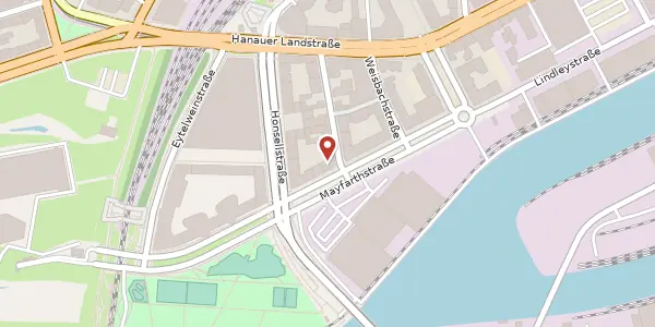 Karte der Umgebung von Mayfarthstr. 13, 60314 Frankfurt