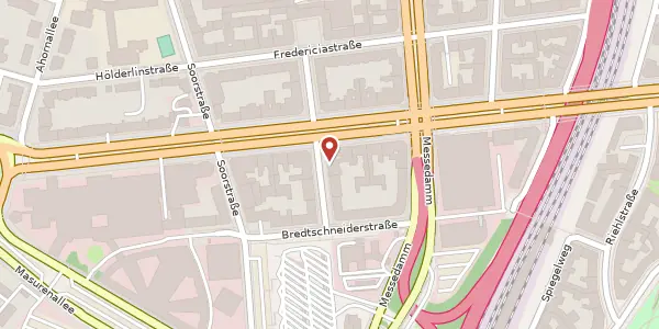 Karte der Umgebung von Meerscheidstraße 8, 14057 Berlin